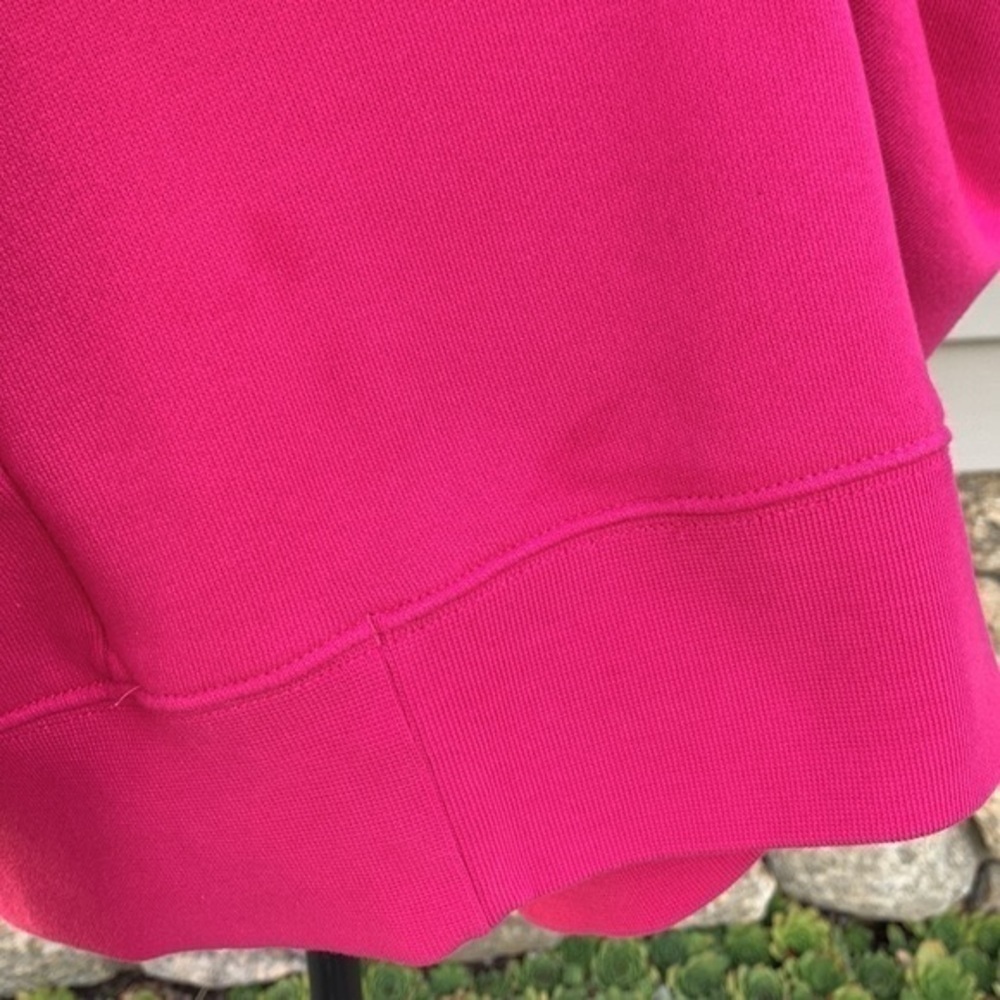 Nwot Adidas Bellista Oversized Sweatshirt W/ Tie Cuffs - Hot Pink - Picture 11 of 15